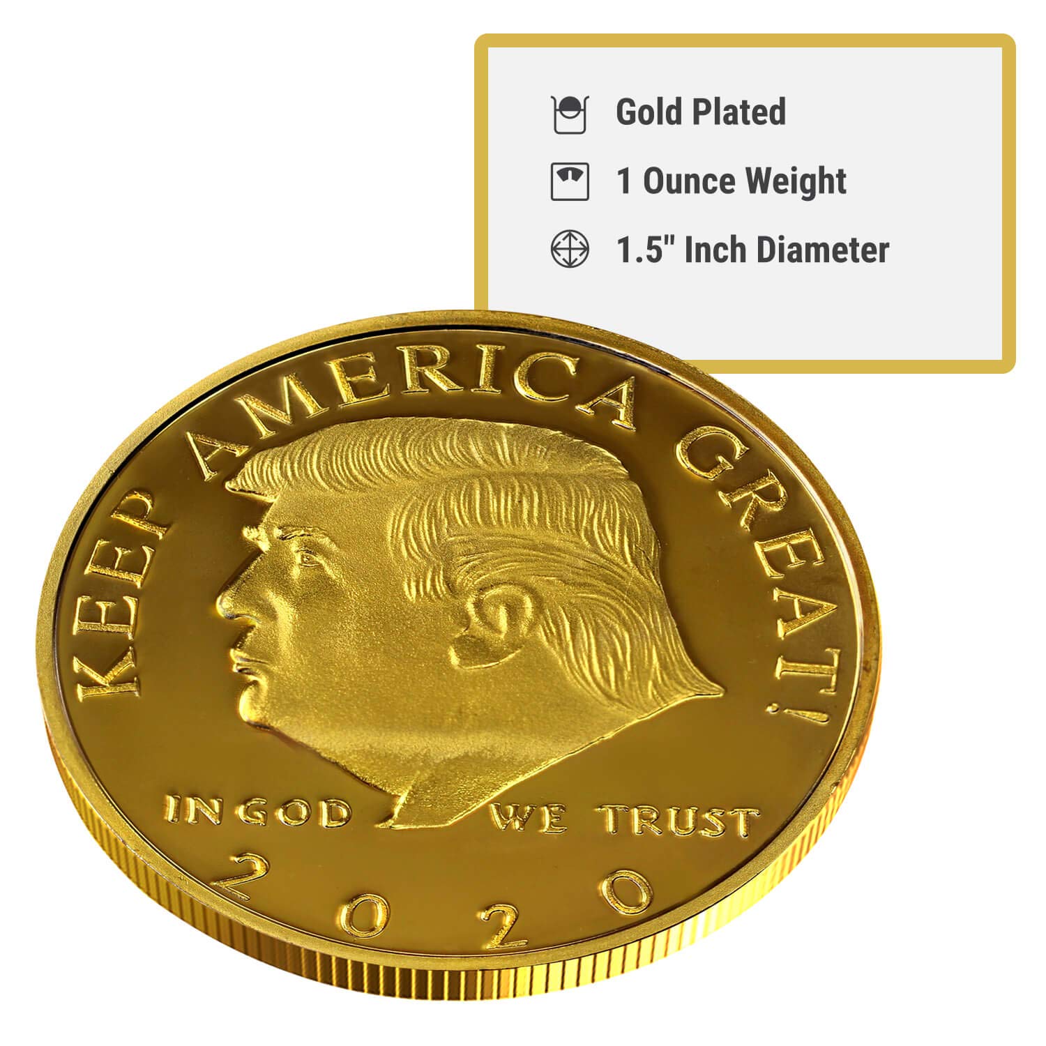 2020 Donald Trump Gold Coins - Keep America Great