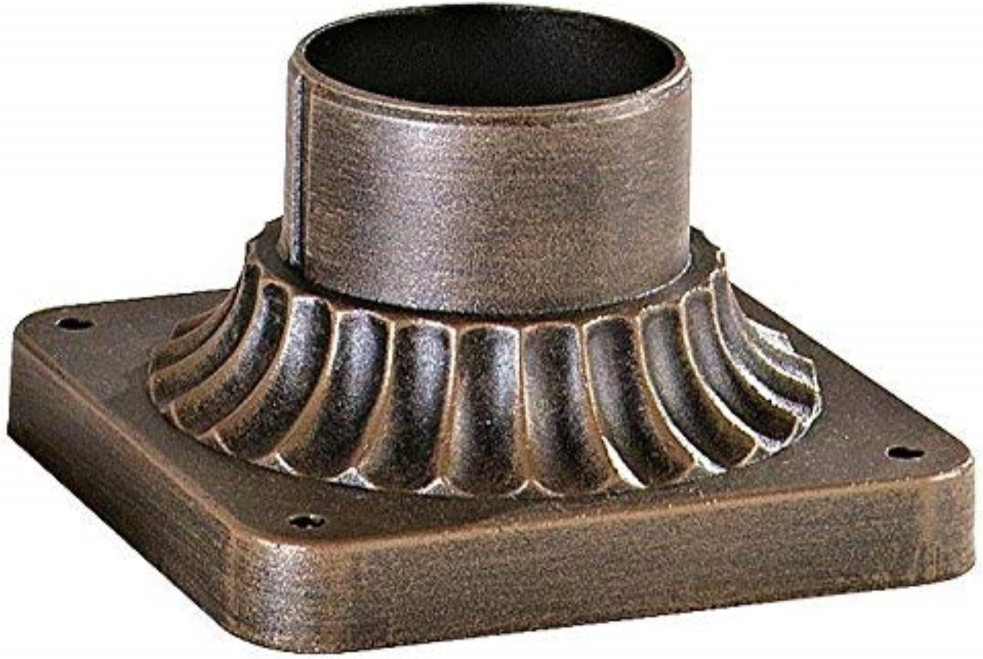 Trans Globe Lighting TG100 RT Traditional Base Mount Outdoor-Post-Lights, 3-1/4-Inch, Bronze/Dark