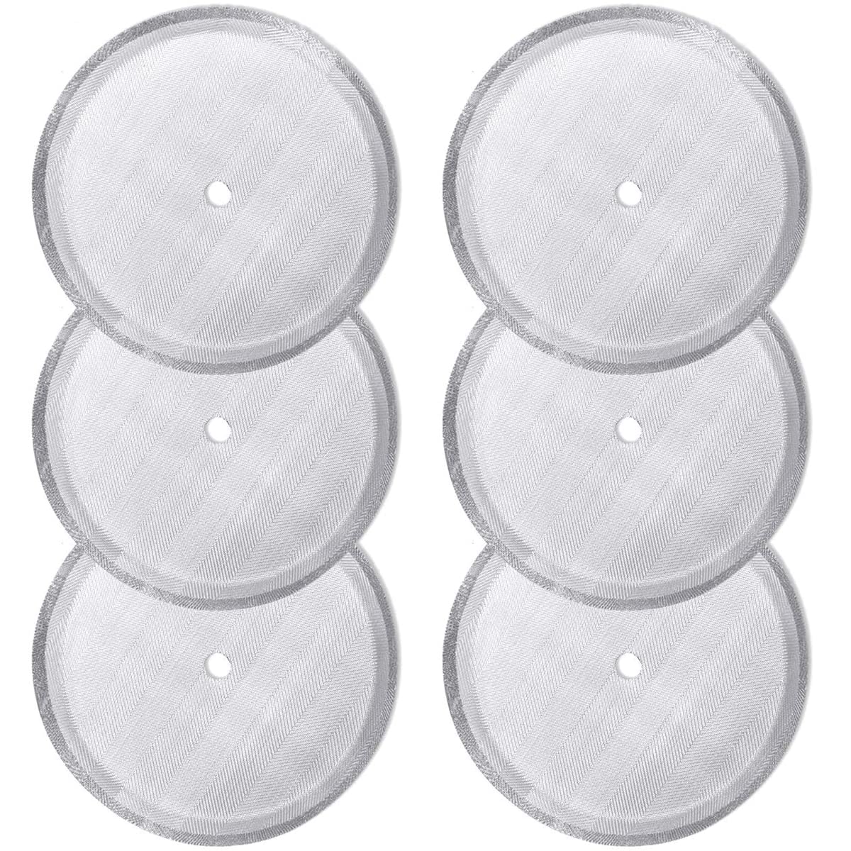 Filtre Cafe, Cafetière française passoire en acier inoxydable, echange réutilisables en acier inoxydable pour machine à café (1000 ml, 8 tasses, 6 filtres
