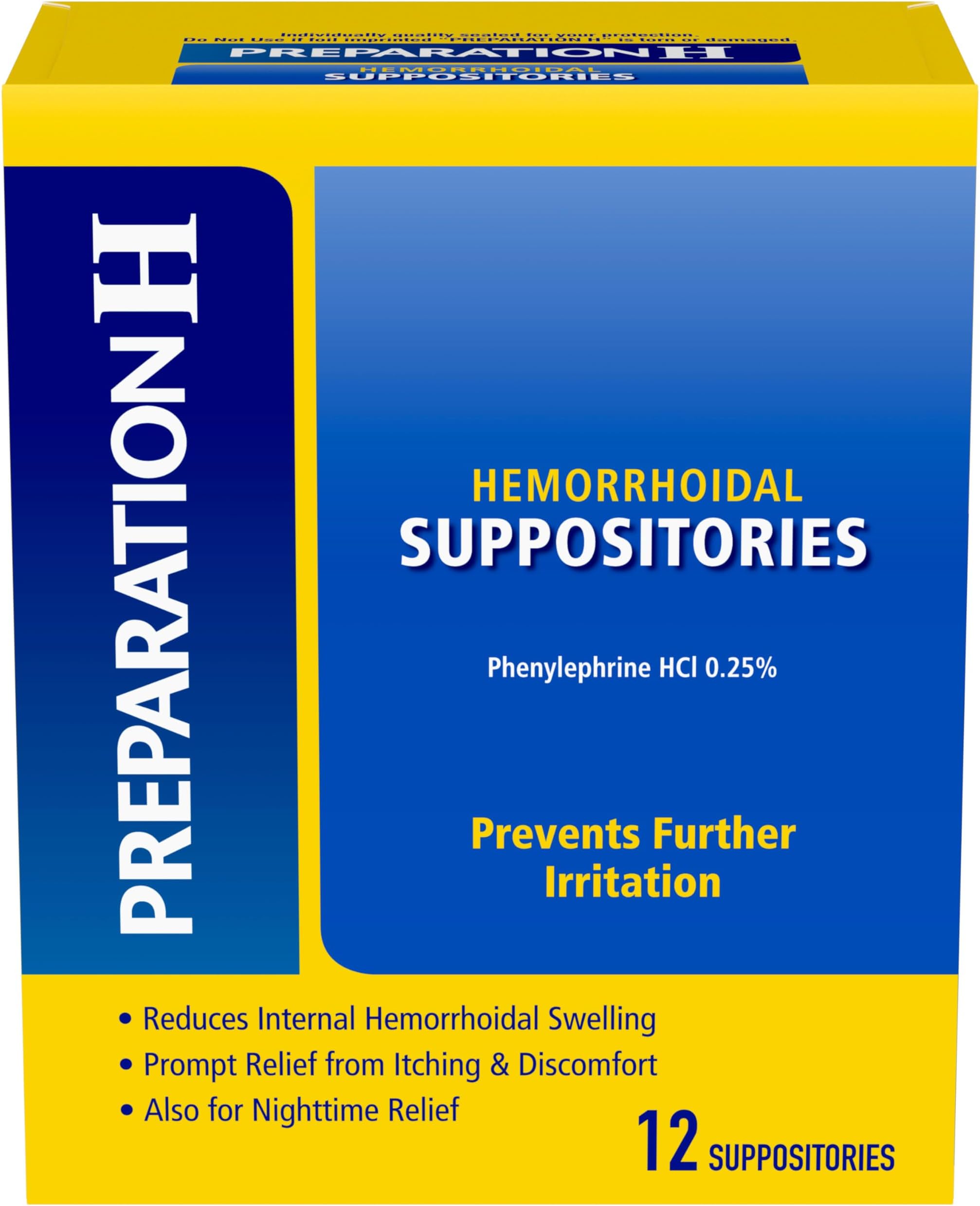 Pfizer Prep Suppositories, 12 Count