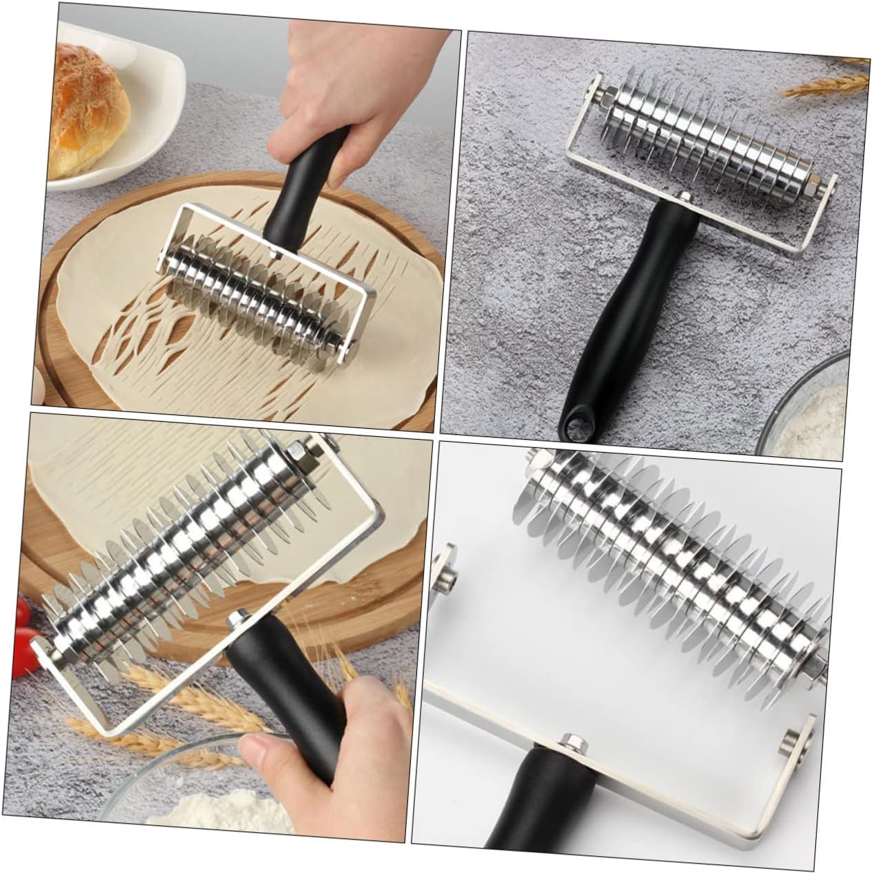 1pc Lattice Roller Tool Baking Utensil for Bread and Lattice Patterns Multi-functional Kitchen Baking Tool Hanging for Storage