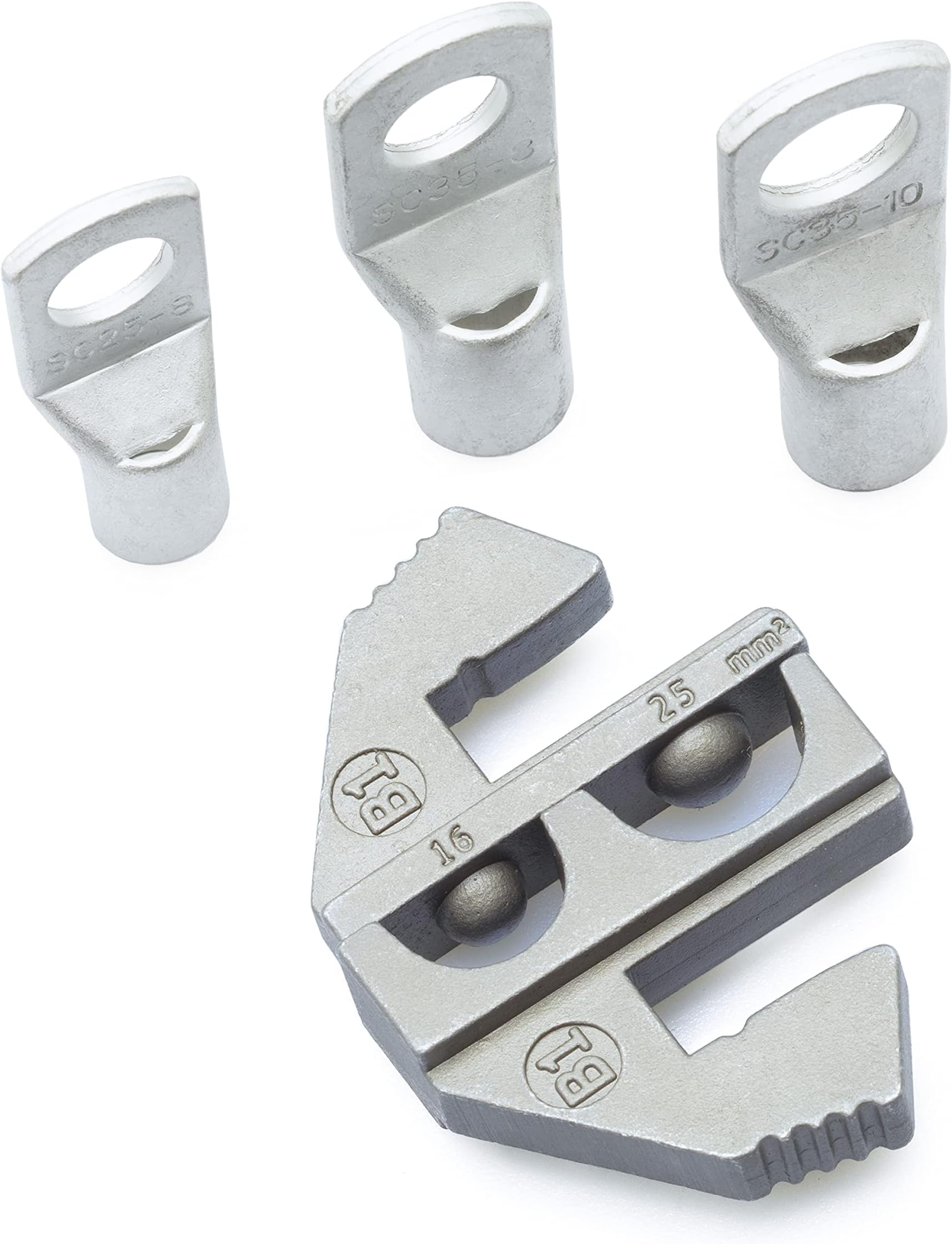Wirefy Crimping Die for Larger Diameter Non-Insulated Terminals - 6-4 AWG