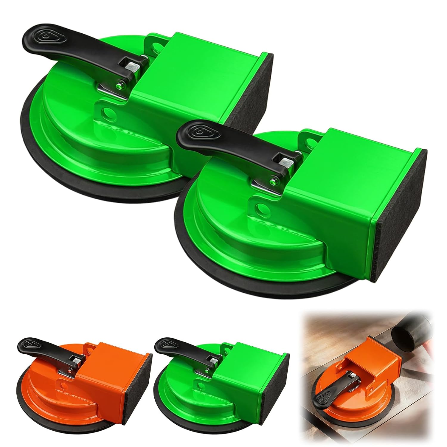 Floor Gap Fixer Tool, Heavy Duty Floor Gap Fixer Suction Cup Tool, Heavy Duty Adjustable Laminate Floors Suction Cup Tools, Adjustable Height Setter & Countertop Leveling Tools (All,2)