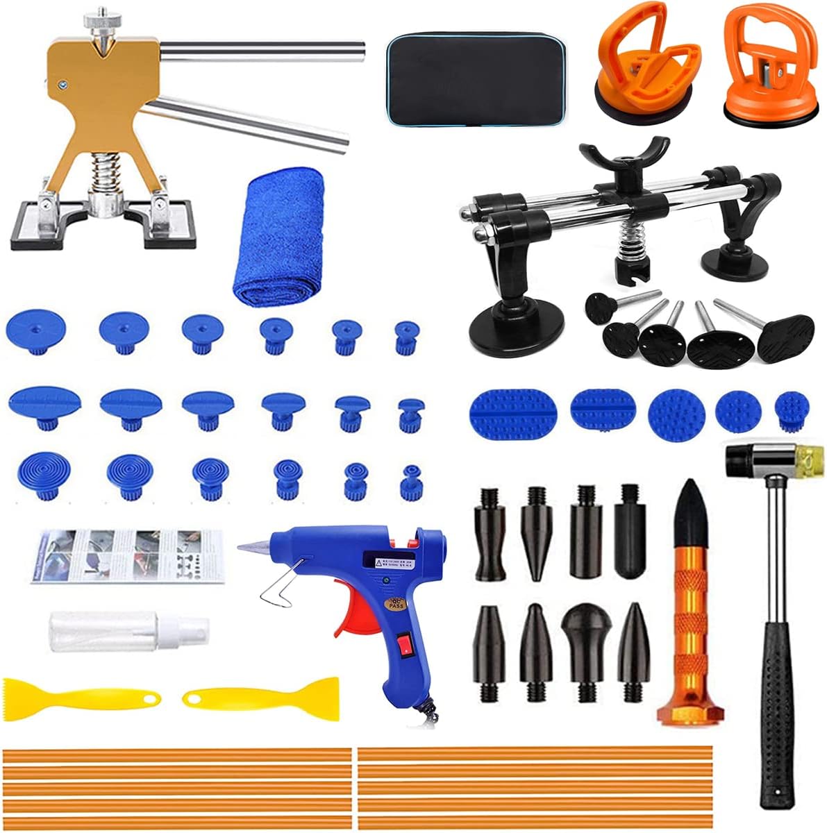 HHLC Auto Body Dent Repair Kit,Car Dent Puller Repair Tool