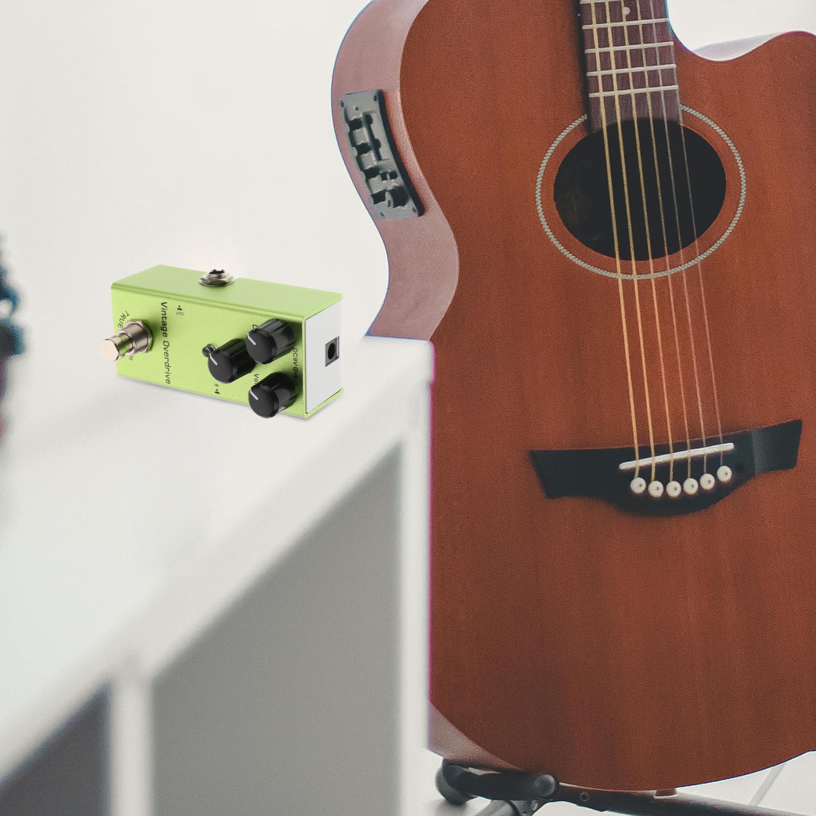 Toyvian Effetto Chitarra Elettrica Mini Pedale Portatile Per Chitarra Con Delay e Unità Di Effetti Compatta Per Musicisti Facile Da Usare