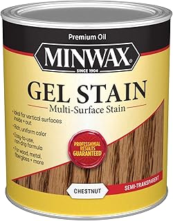 Minwax Gel Stain for Interior Wood Surfaces, Quart, Chestnut