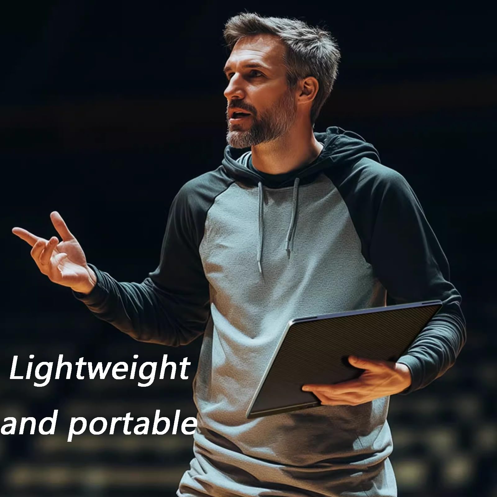 Pizarra Táctica de Baloncesto LCD, Pizarra de Entrenamiento de Baloncesto, Pizarra de Estrategia con Bolígrafo, Ligera y Portátil, para Entrenamiento y Enseñanza