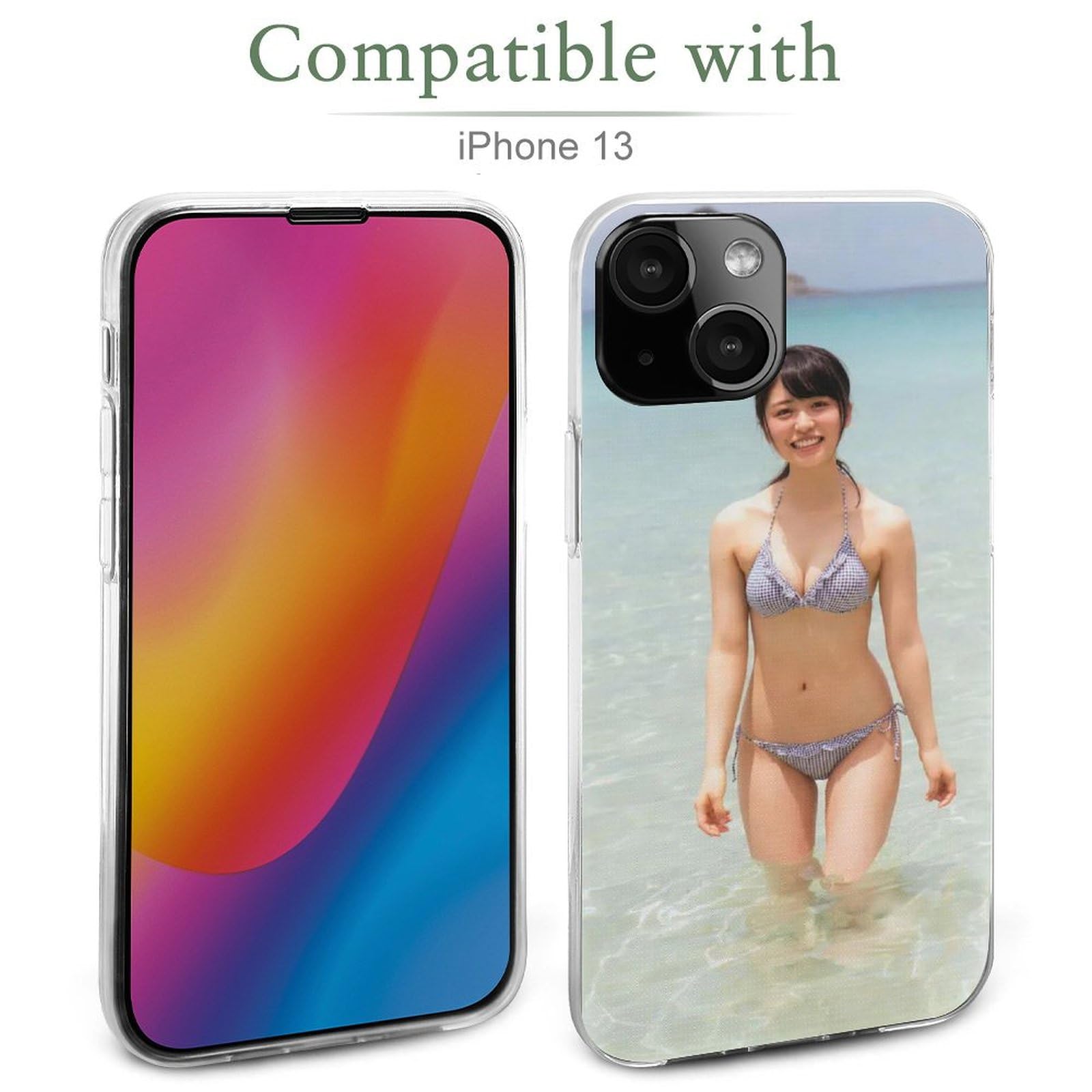 Amazon.co.jp: iPhone 13用 ケース 長濱ねる 水着 スマホケース 耐衝撃