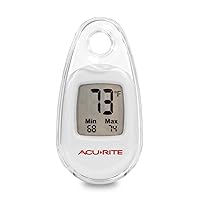 Vista 5 de AcuRite Termómetro digital portátil para temperatura interior o exterior con clip de mosquetón (00333)