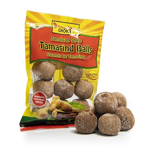 Miniatura 3 de Bolas de tamarindo de estilo jamaicano, dulce y agrio, caramelo de tamarindo (bolsas de 2 onzas) paquete de 3