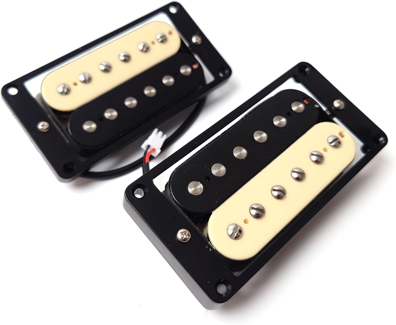 ProBucker Alnico 2 Humbucker Pickups Set zebra for Gibson Les Paul Pickups,Neck and Bridge Pickups with 2-Conductor Quick-Connect Terminals, 2V2T Wiring Harness, Vintage Tone Upgrade