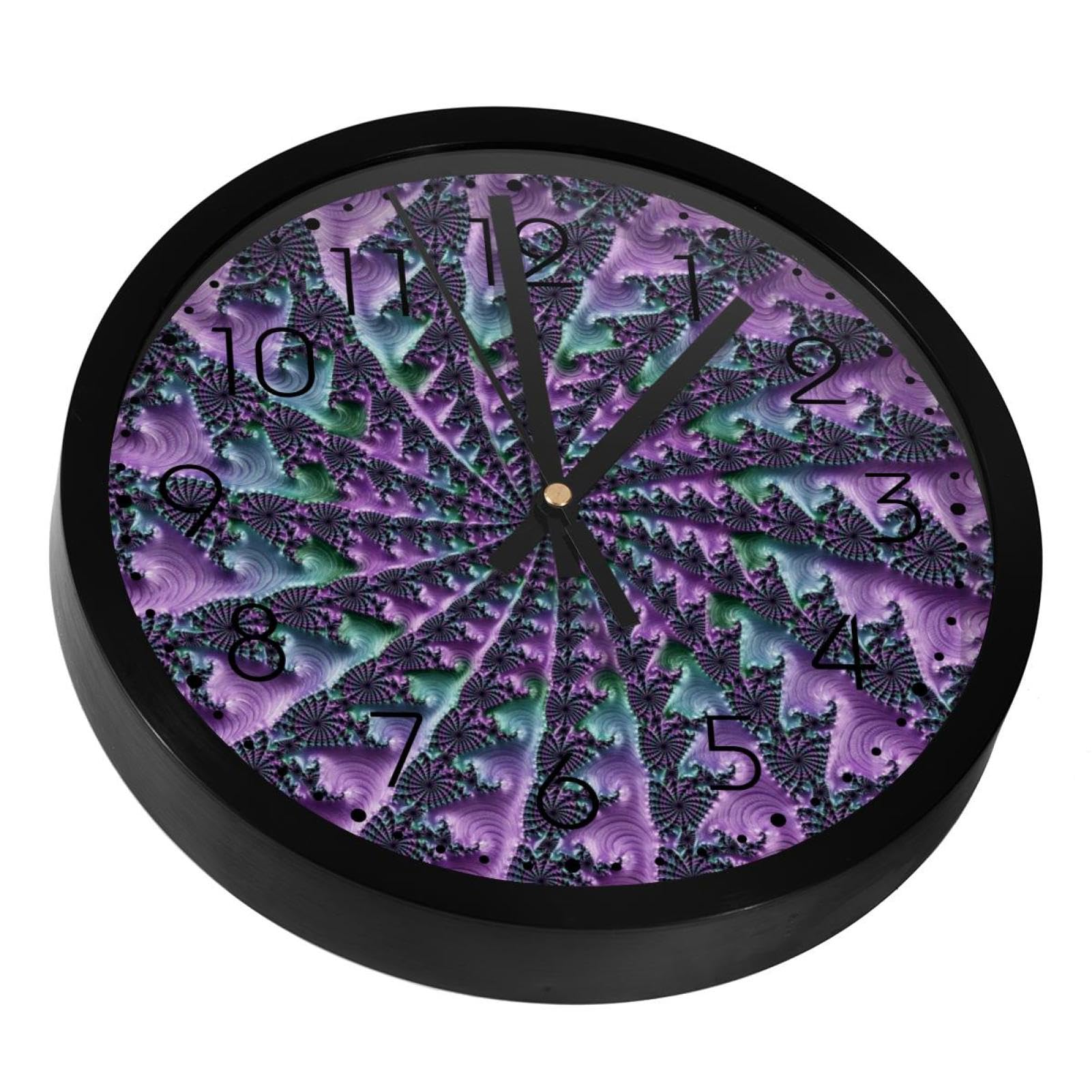 Horloge murale silencieuse pour chambre à coucher au design moderne