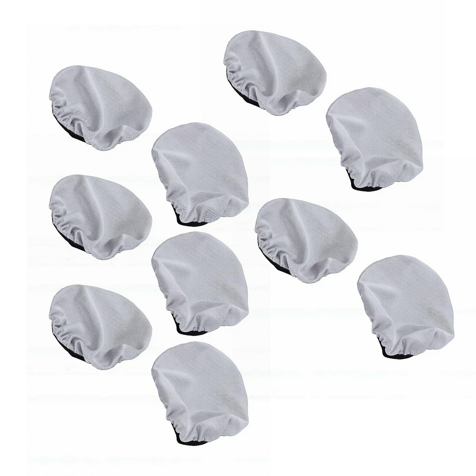 lyrlody Copriorecchie Lavabili per Cuffie Protezioni per Cuscinetti Auricolari in Cotone 5 Paia Tessuto Elastico per il Controllo del Sudore Riutilizzabili per QC35 WH1000XM3 MDR7506 Viaggi (GREY)
