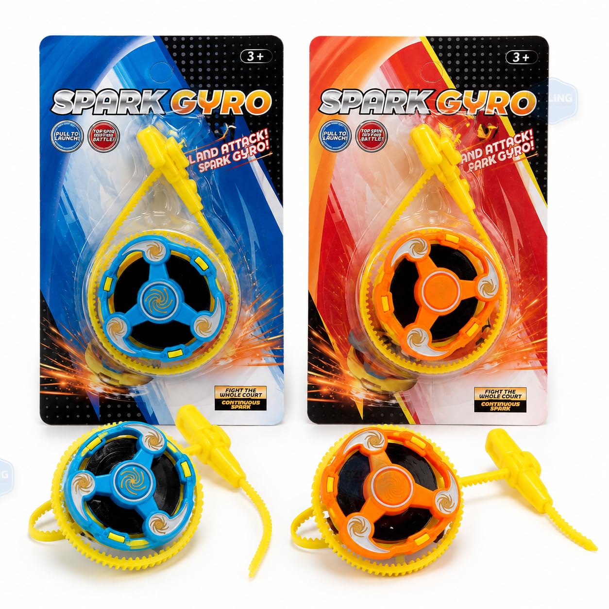 Buy DZLING Spark Gyro Spinning Top Launcher Toy | for Kids, Pull
