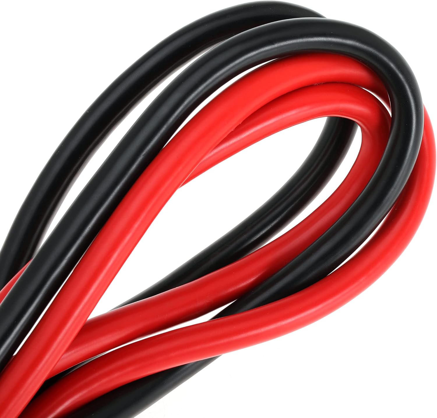 2 AWG Battery Cable 2AWG Gauge Battery Inverter Cables with 3/8 in Lugs Pure Copper Power Inverter Wire Set for Solar Marine Boat RV Car Motorcycle 2pcs (5FT)