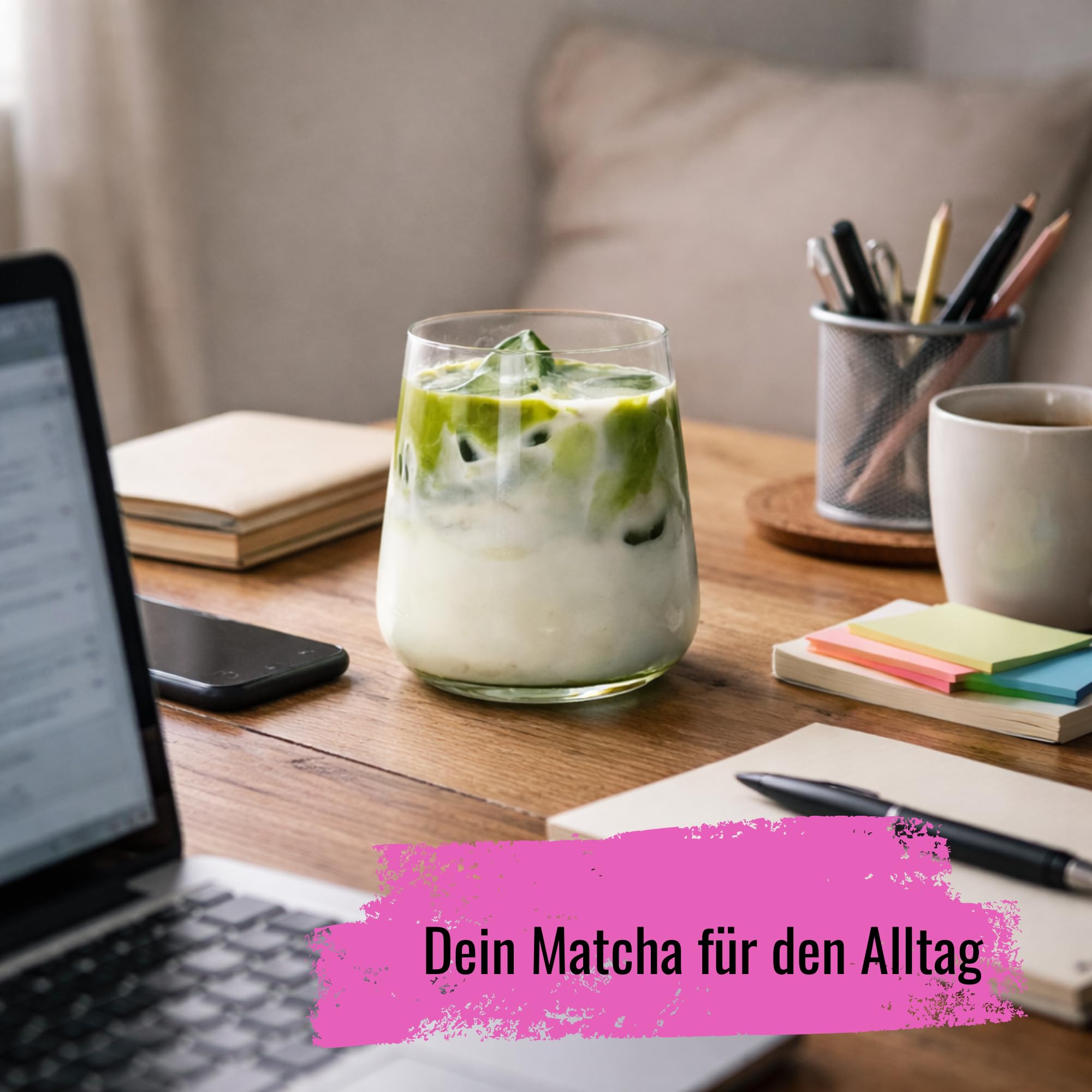 Rowdy - Matcha Konzentrat 1L mit Dosierpumpe I Matcha Latte fertig in 10 Sekunden | ~80 Portionen | Für Matcha Latte, Iced Matcha & Smoothies | Vegan Grüntee Getränkekonzentrat I sofort trinkfertig