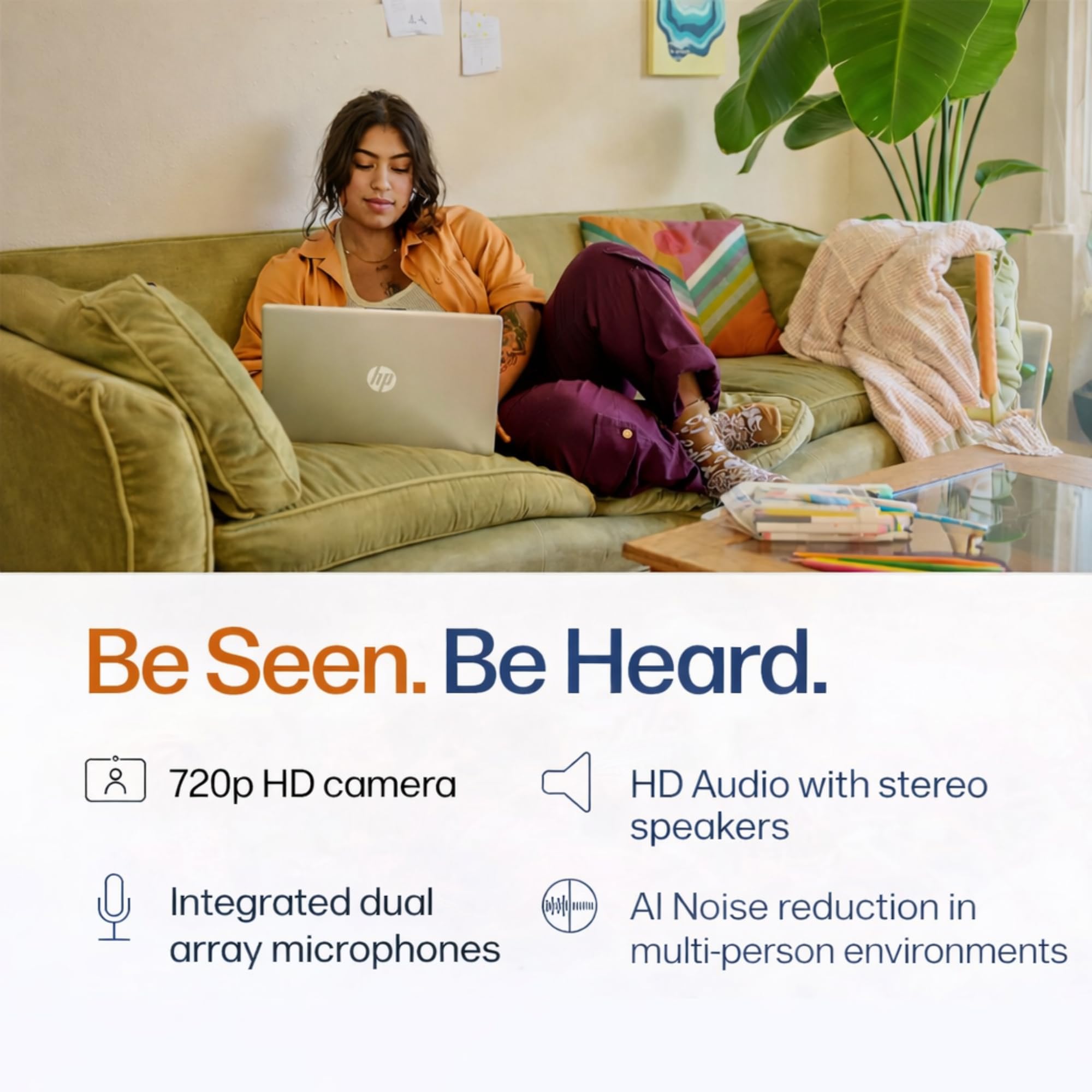 HP 15.6" Laptop with Microsoft 365-8GB Memory - 1.1TB Storage - Intel Inside | Anti-Glare Display, 128GB SSD and 1TB Cloud Storage, 4-Cores CPU, Fast Charge and 12hrs Battery, no Mouse, Black