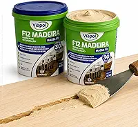 KIT 2 Massa F12 De Calafetar E Correção Madeira 400g - Cores (CEREJEIRA)