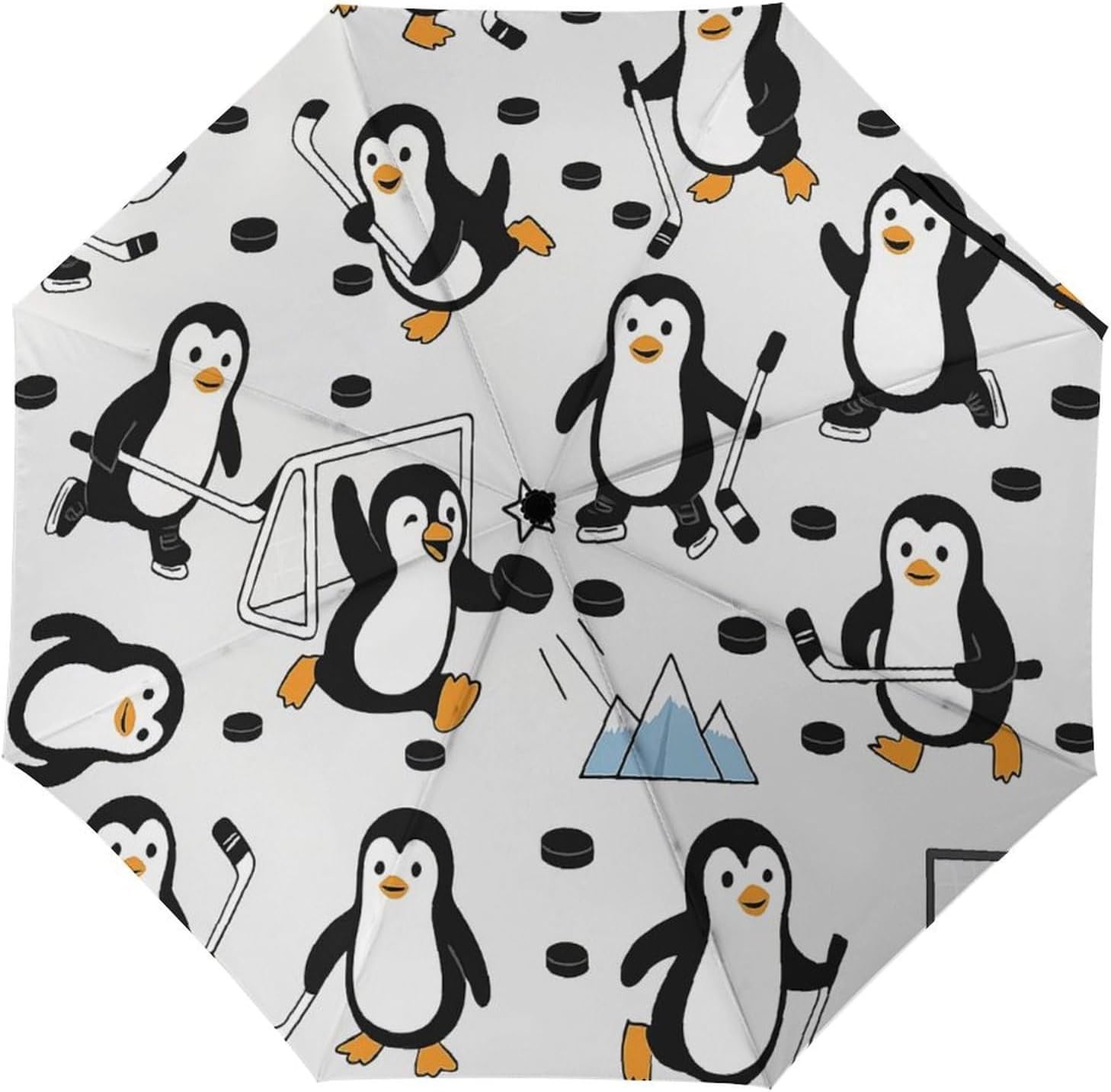 Retro Hippie Mushroom And Flower Umbrella Windproof Automatic Small Compact UV Sun Protection