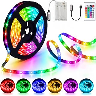 3M LED Streifen Batterie RGB 5050 LED Strip oder USB Betrieben
