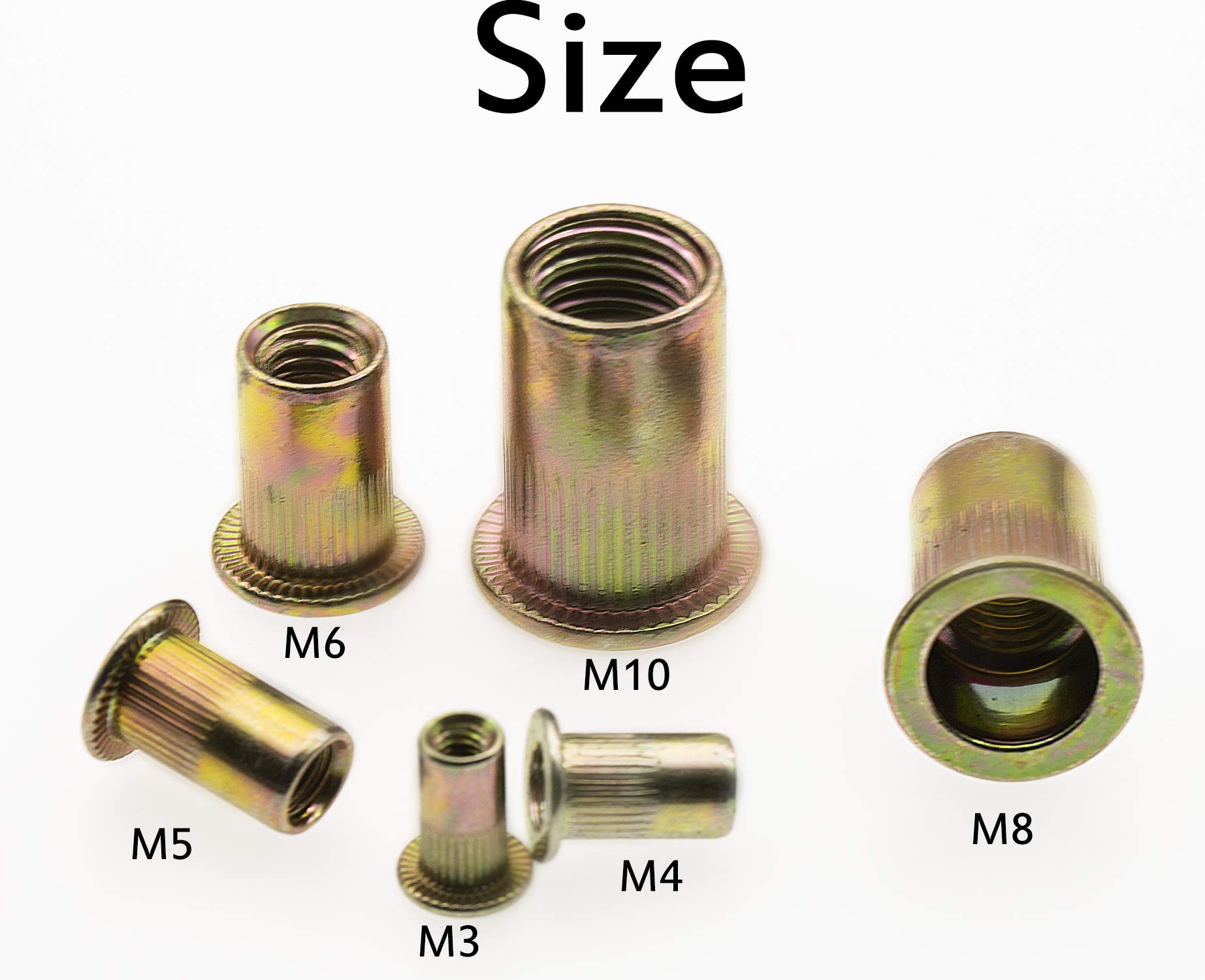 175PCS Carbon Steel Rivet Nut Threaded Rivetnut Insert Nutsert(M3 M4 M5 M6 M8 M10) Buy Online