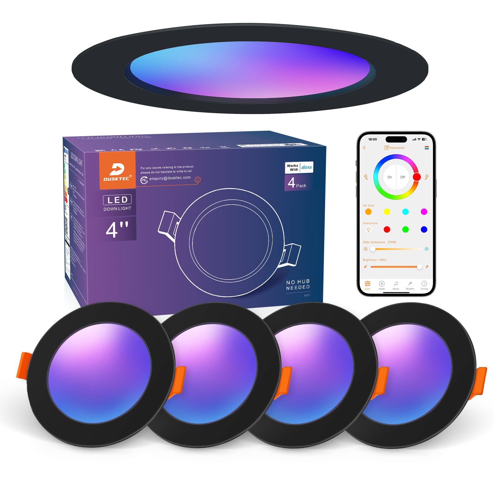 DUSKTEC Recessed LED Ceiling Downlight