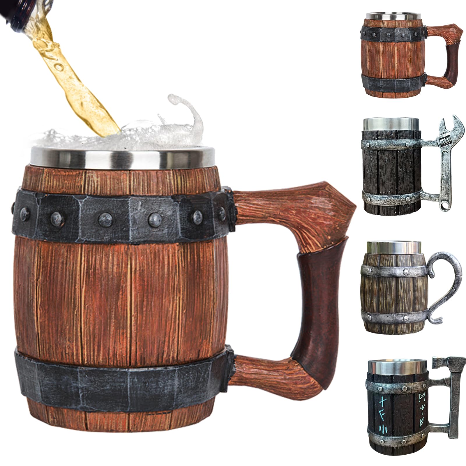 ハーレー ビンテージ ピッチャー 純正アクセサリー ジョッキ ビール 雑貨 Amazon.co.jp: ビール樽カップ 海賊ジョッキ 樽型 マグカップ ビア