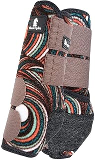 Classic Equine Legacy Support Boot, Hind, Small, Chocolate Swirl