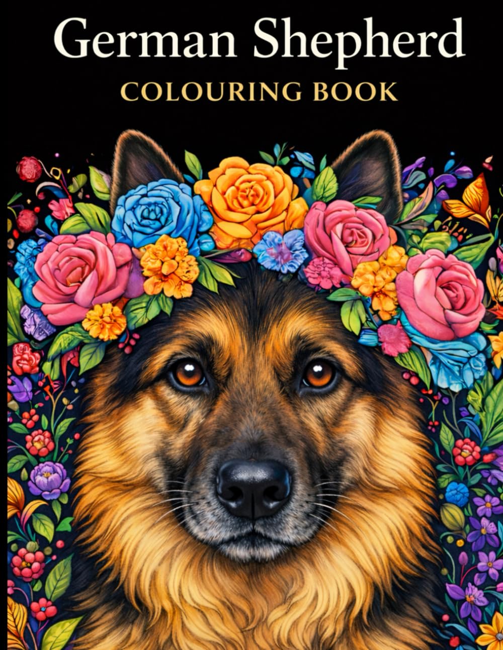 German Shepherd Coloring Book: A Fun and Relaxing Coloring Book for All Ages (Dog Breed Colouring Books)
