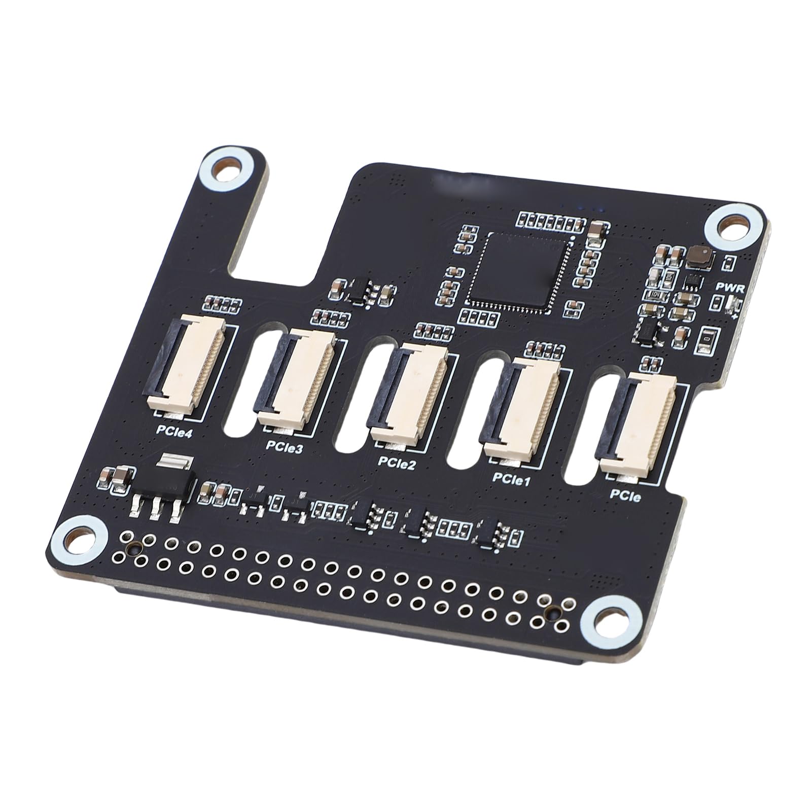 Zunate Scheda Adattatore PCIe FFC Multicanale Connettività Efficiente per RasPi 5 Supporta più HAT Stacking 4