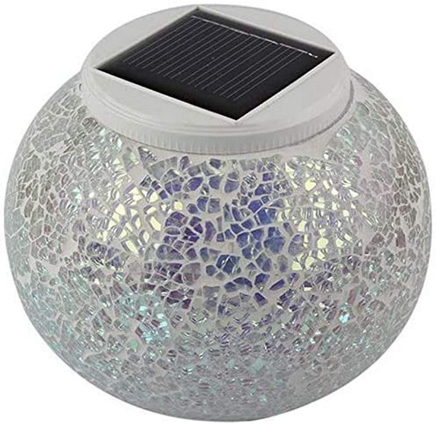 Luce Solare a LED da Giardino con Sfera di Vetro Solare Che Cambia Colore, Adatta per Esterni Needed
