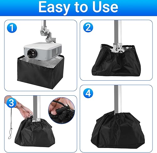 Miniatura 3 de La cubierta del proyector, la cubierta del mini proyector está hecha de tela Oxford resistente a los rayos UV, el protector contra el polvo del