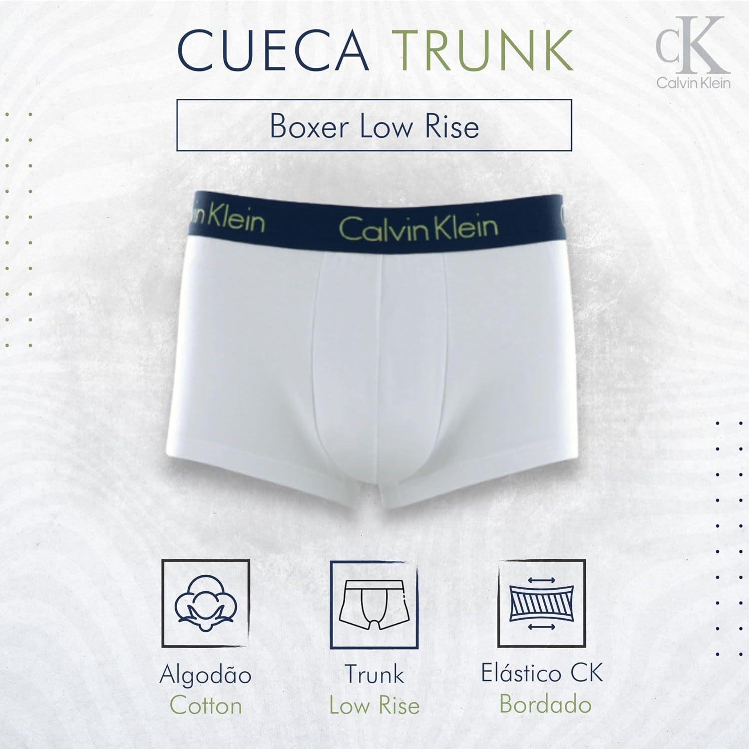 Cueca Calvin Klein Trunk Algodão Cotton Respirável Original em promoção! Veja a oferta e mais achadinhos de Moda íntima 2 Hoje é o melhor dia para comprar Cueca Calvin Klein Trunk Algodão Cotton Respirável Original com aquele preço maroto! Promoção! Aproveite a oferta! 2