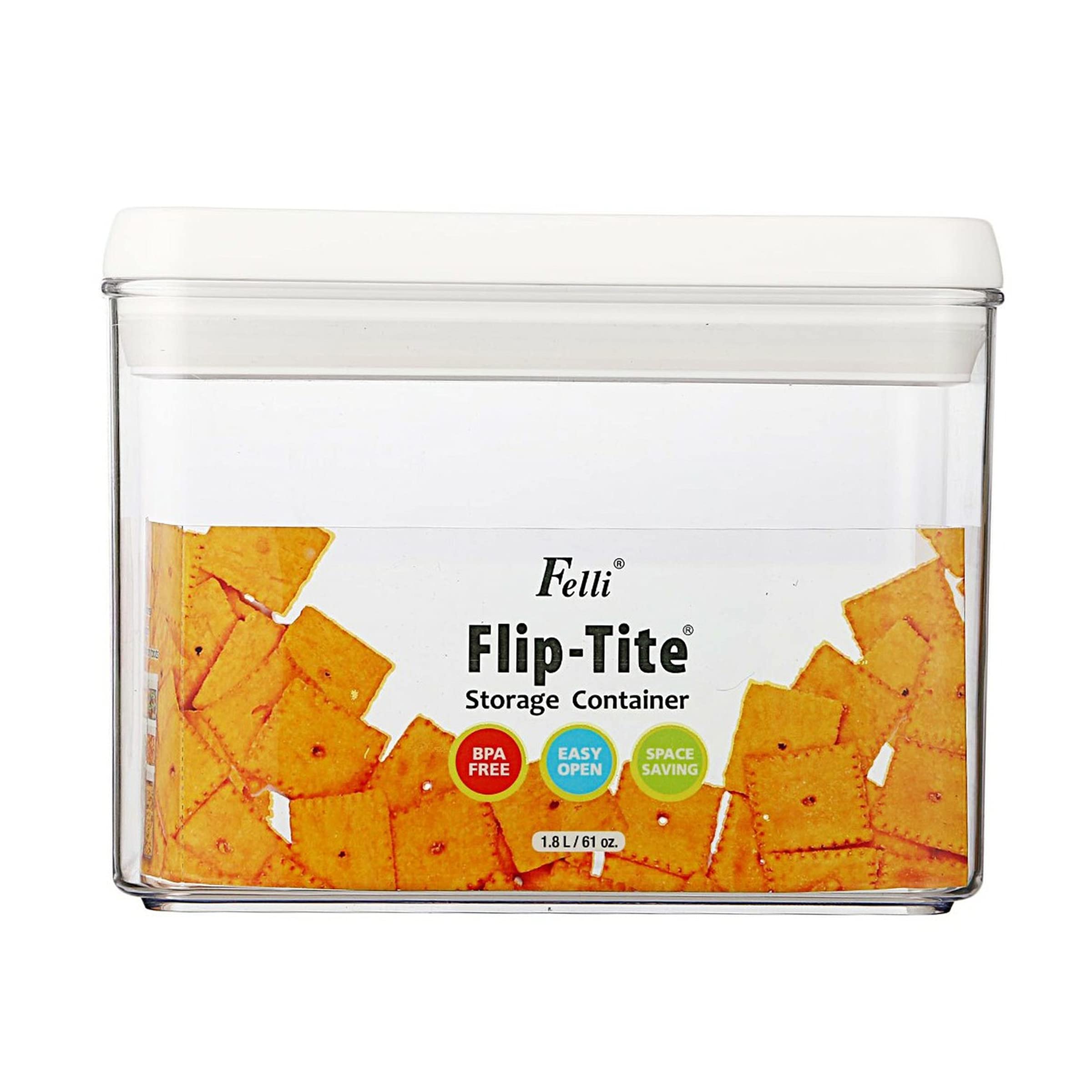 Felli Plastic Storage Container - 1.8 Litre, 1 Piece, Transparent