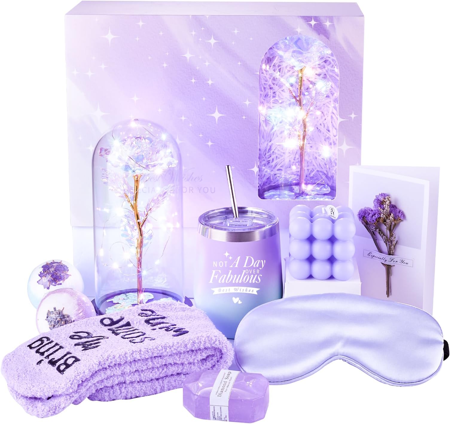 Birthday Gifts for Women,Unique Happy Birthday Relaxing Spa Bath Set Gift Baskets Ideas for Her,Mom,Teacher,Sister, Friends, Best Pampering Care Package Thank You Gifts for Women Who Have Everything…