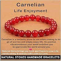 ADBeads Handmade 7 Chakra Gemstone Stretch Bracelet - Amethyst, Lapis Lazuli, Rose Quartz, Turquoise for Healing Reiki Balance Unisex