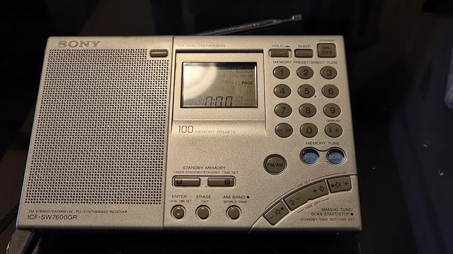 Sony ICF-SW7600GR AM/FM Shortwave World Band Receiver with Single