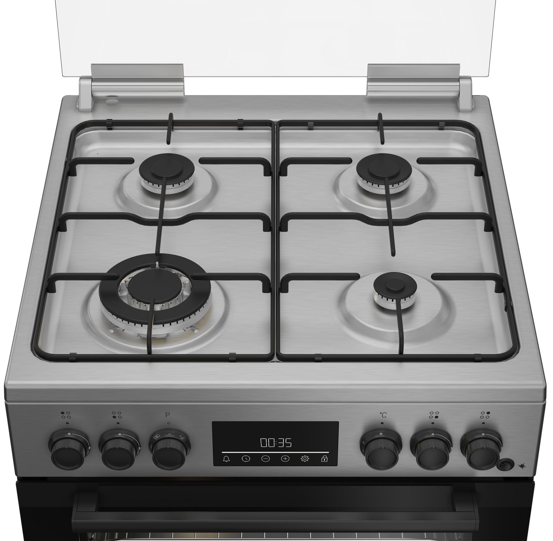 FBE62310GX - Cucina a gas con forno elettrico, n° 4 fuochi, 60x60 cm, inox