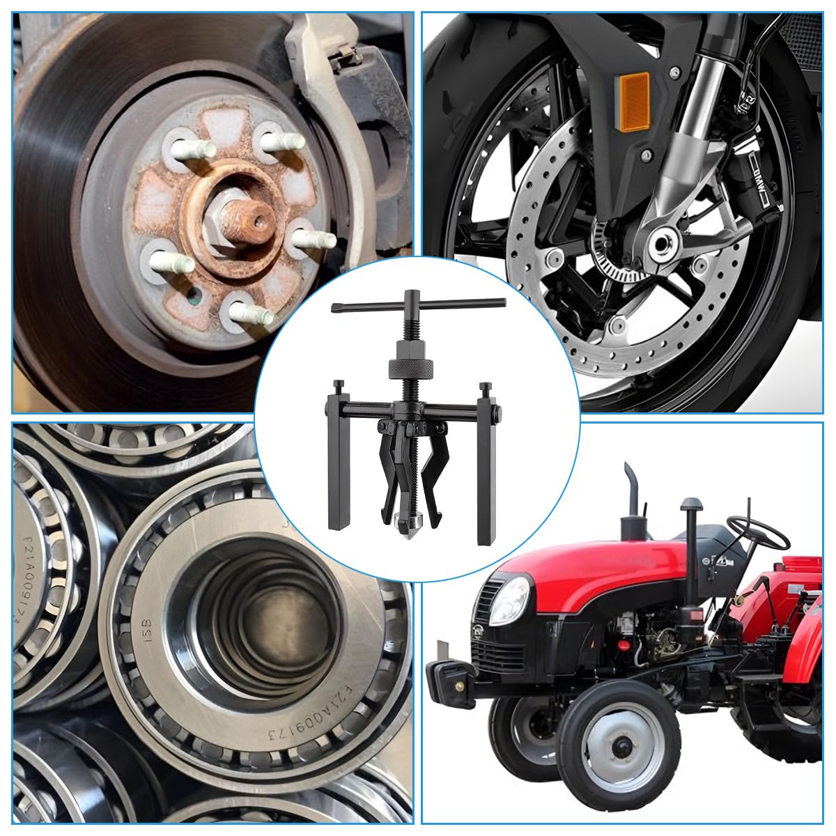 Extracteur Roulement 3 Mâchoires Acier Carbone | JNNJ Pour Voiture, Moto, Outils