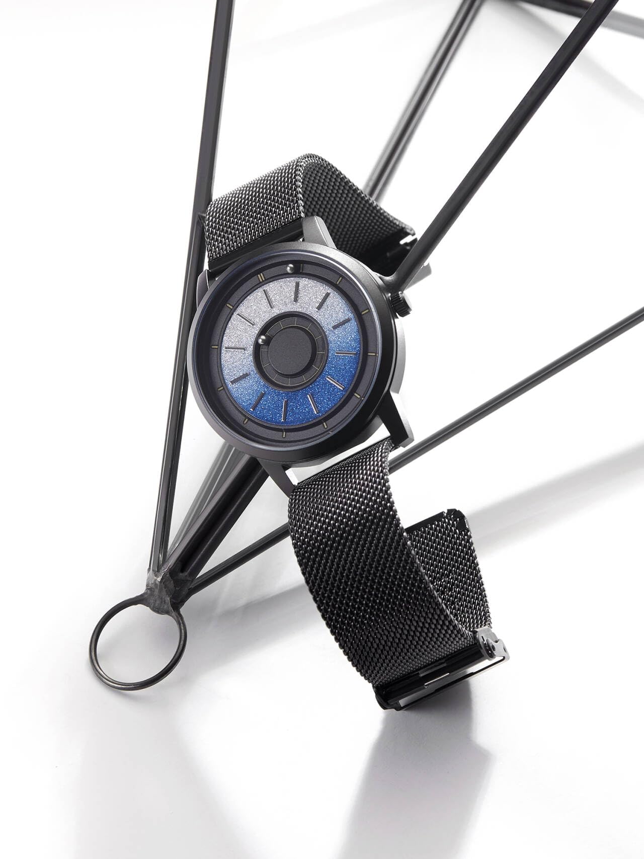 EUTOUR Orologio Uomo Magnetico Moda Semplice Cuscinetto a Sfera Quarzo Orologi da Polso da Uomo con Cinturino in Acciaio Inossidabile 40mm