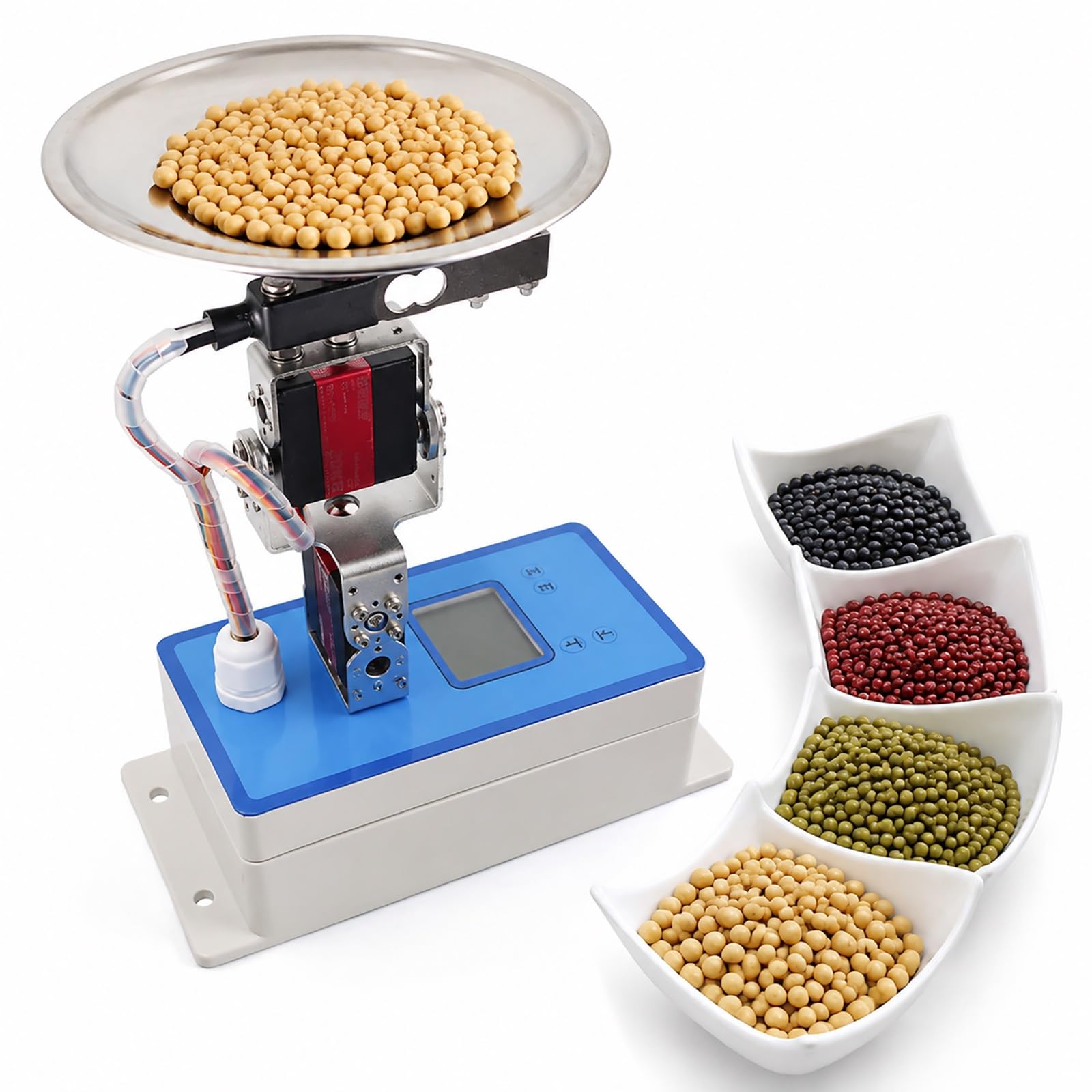 Selezionatore Intelligente del Peso della Frutta, Automatica A 4 Vie | Supporta Gamma 1-1000 G (2,2 Lb), Interfaccia Di Controllo Touchscreen, Alimentazione Di Tipo C, Per Centri Di Confezionamen