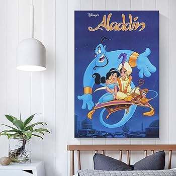 ★訳有★ アラジン 35mmフィルム+ミニポスターマット加工額装 ALADDIN ☆訳有☆ アラジン 35mmフィルム+ミニポスターマット加工額装