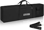 AKOZLIN 88 Clefs Case clavier électrique portable Piano Gig sac 600D Oxford Taille de vêtements 54.1"×6.69"×13.18", Noir