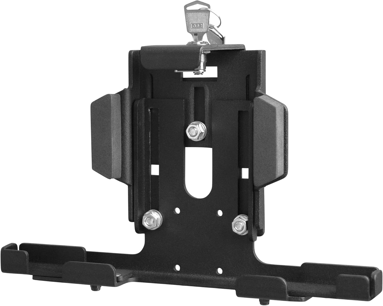 ARKON Mounts LockVise XL Metal Locking Tablet Holder with Key Lock and 4-Hole AMPS Mounting Pattern, Secure Device Holder for Fleet, Retail, Warehouse, and Workstation