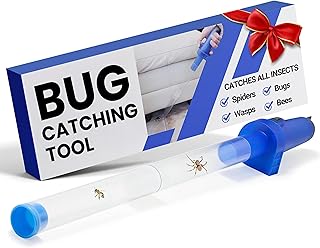 Sonic Technology Turbo BugBuster Insect Vacuum Catcher - Bug Vacuum Catcher for Kids & Adults - 24" Overall Extension with Tapered Nozzle - Insect Picker with Long Nozzle for Stink Bugs - 24" Blue