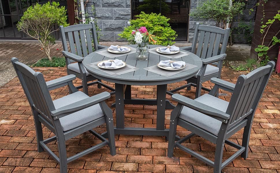 kevinplus Juego de 2 piezas plegables para exteriores de 3 piezas, muebles de patio al aire libre con mesa auxiliar y sillas de exterior, material