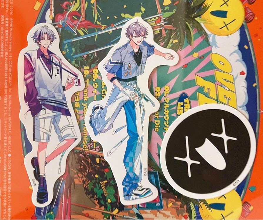 Amazon.co.jp: OVERFLOW ステッカー 不破湊 甲斐田晴 : おもちゃ