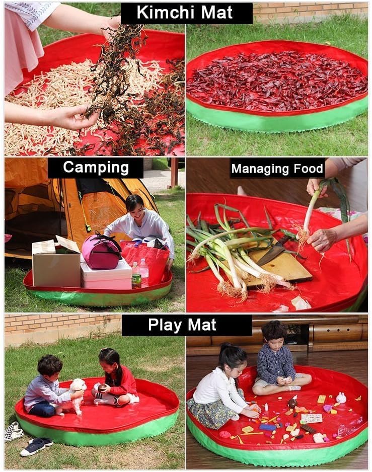 Miniatura 2 de Alfombra multifull, tapete coreano Kimchi (tapete KimJang), tapete de juegos para niños, tapete de camping, adherencia, efecto impermeable más