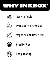 Vista 6 de Inkbox Tatuajes temporales, tatuaje semipermanente, uno de alta calidad, fácil de larga duración, tatuaje de temperatura impermeable con tinta