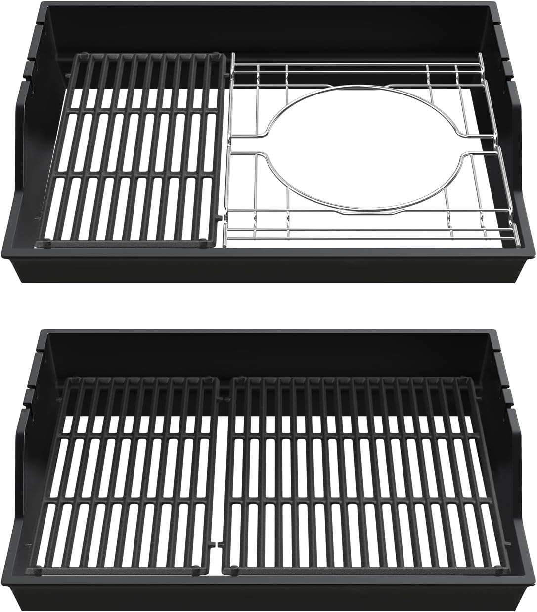 SafBbcue 7853 18.75" Cast Iron Grill Grates for Weber Genesis II E310 S310 E315 E335 S335 Replacement Parts,Genesis S-325s E-325s EX-325s SX-325s Grill Grids & Grates Replace for Weber 66095
